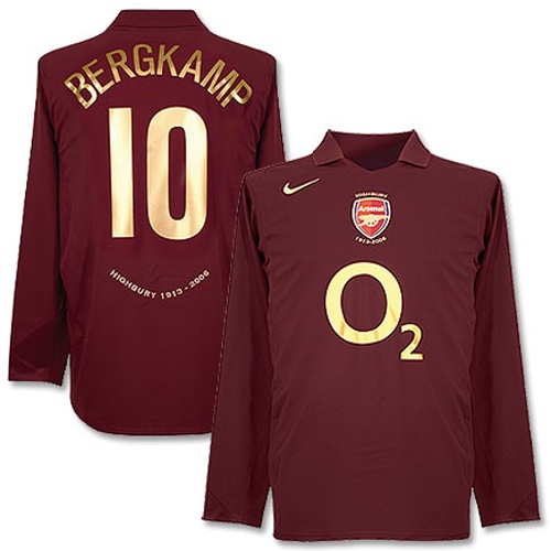 Arsenal shirts: 2006 home retro long sleeve dark red (burgundy) shirt
