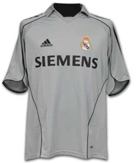 Real Madrid shirts: 2006 third grey and black shirt