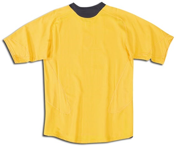 Arsenal shirts: 2007 away yellow and dark grey shirt