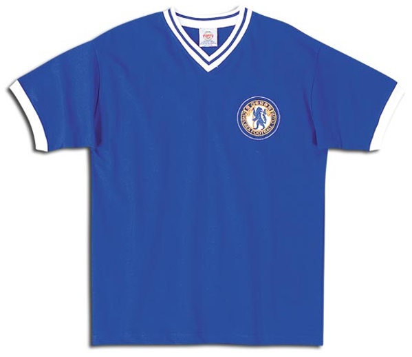 Chelsea shirts: 1960 retro blue and white shirt