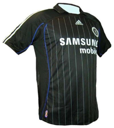 Chelsea shirts: 2007 third black, blue and white shirt